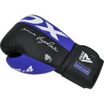 Боксерські рукавиці RDX F4 Boxing Sparring Gloves Hook&Loop BLUE/BLACK 16 унцій (капа у комплекті) - Зображення 3