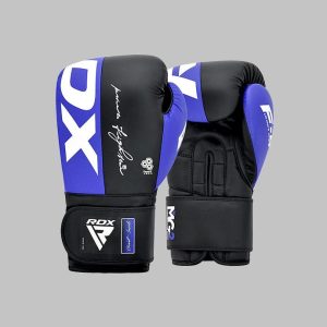 Боксерські рукавиці RDX F4 Boxing Sparring Gloves Hook&Loop BLUE/BLACK 16 унцій (капа у комплекті) - Зображення 6