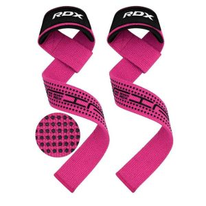 Лямки для тяги RDX S4 Gym Cotton Gel Straps Pink Plus - Зображення 4