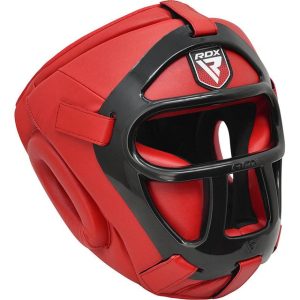 Боксерський шолом RDX T1 Grill Full RED XL (капа в комплекті) - Зображення 5