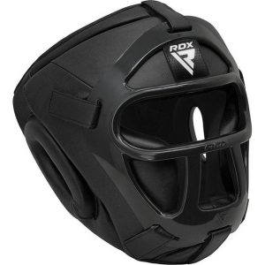 Боксерський шолом RDX T1 Grill Full Black S (капа у комплекті) - Зображення 7
