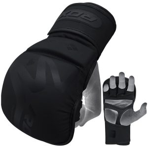 Рукавиці для ММА (Греплінгові рукавички) RDX T15 Noir Inner Matte Black M - Зображення 4