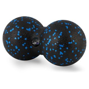 Масажний м'яч подвійний PowerPlay PP-4352 Epp foam peanut ball (d8*16cm.) Чорно/Синій - Зображення 3