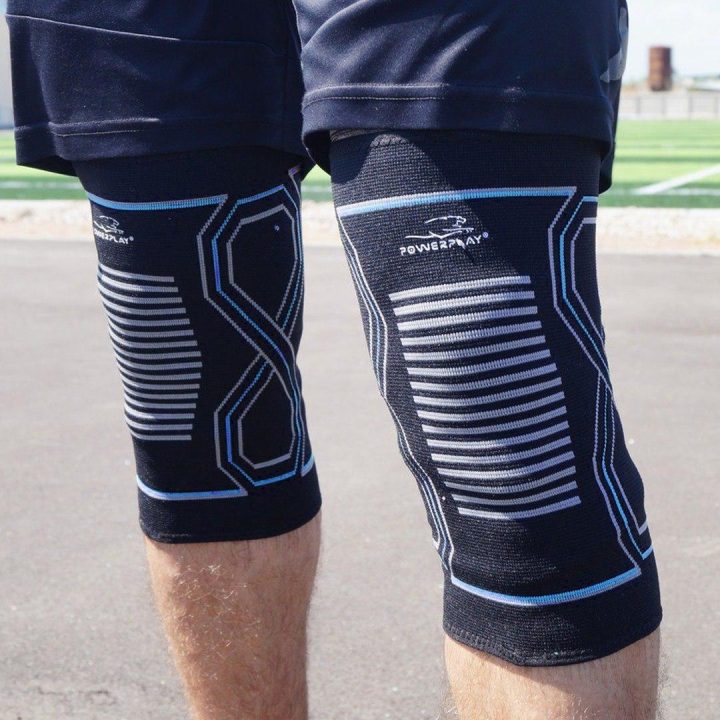 Наколінники спортивні PowerPlay PP-4099 Knee Support Чорно/Сині S/M (пара) - Зображення 3