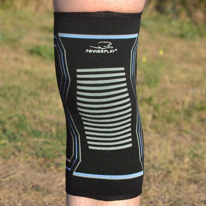 Наколінники спортивні PowerPlay PP-4099 Knee Support Чорно/Сині S/M (пара) - Зображення 7