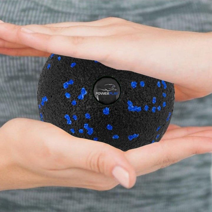 Масажний м'яч PowerPlay PP-4351 Epp Massage Ball (d10) Чорно/Синій - Зображення 4