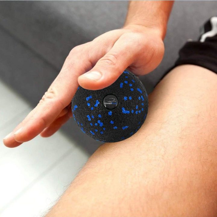 Масажний м'яч PowerPlay PP-4351 Epp Massage Ball (d10) Чорно/Синій - Зображення 3