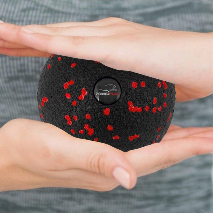 Масажний м'яч PowerPlay PP-4350 Epp Massage Ball (d8) Чорно/Червоний - Зображення 3