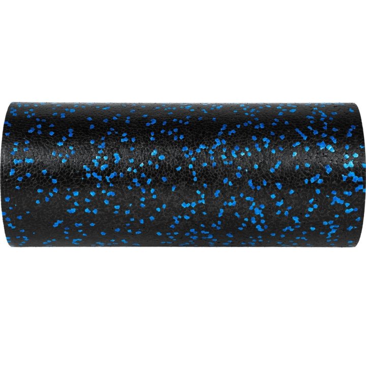 Масажний ролик (роллер) гладкий PowerPlay PP-4347 EPP Foam Roller Чорно/Синій (33x14см.) - Зображення 2