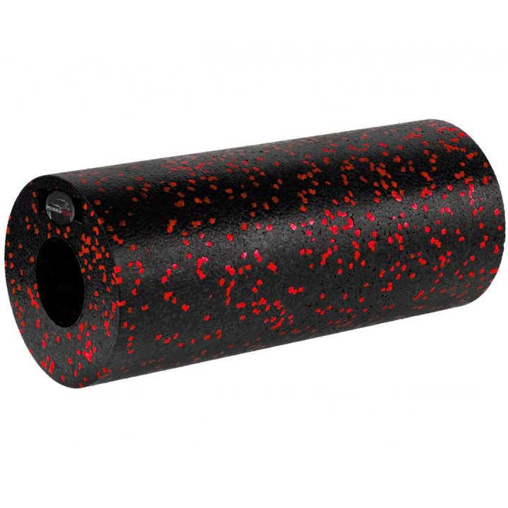 Масажний ролик (роллер) гладкий PowerPlay PP-4348 2 in 1 EPP Foam Roller Чорно/Червоний (33x14см.) - Зображення 3
