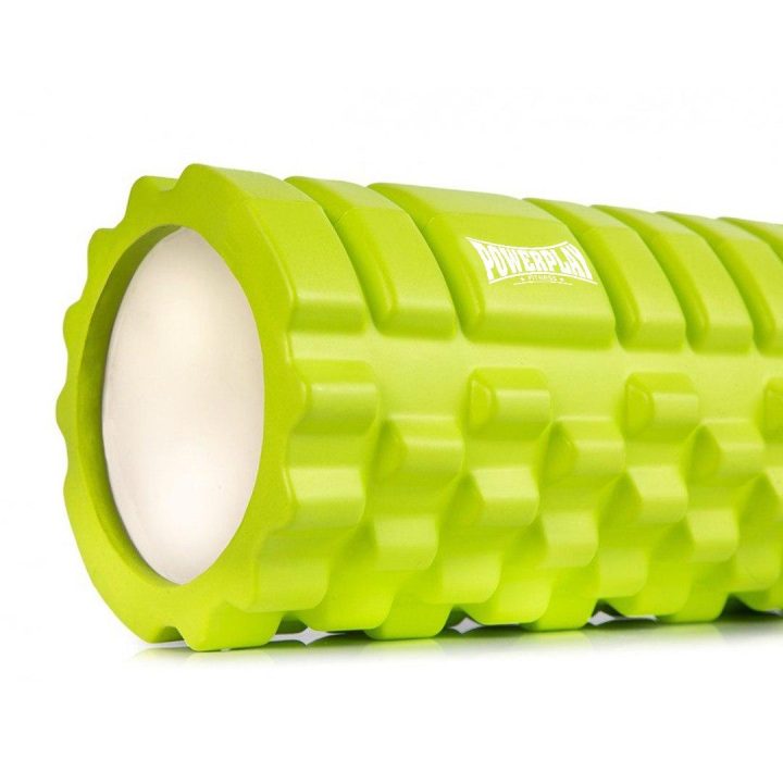 Масажний ролик (роллер) PowerPlay 4025 Massage Roller Зелений (33x14см.) - Зображення 2