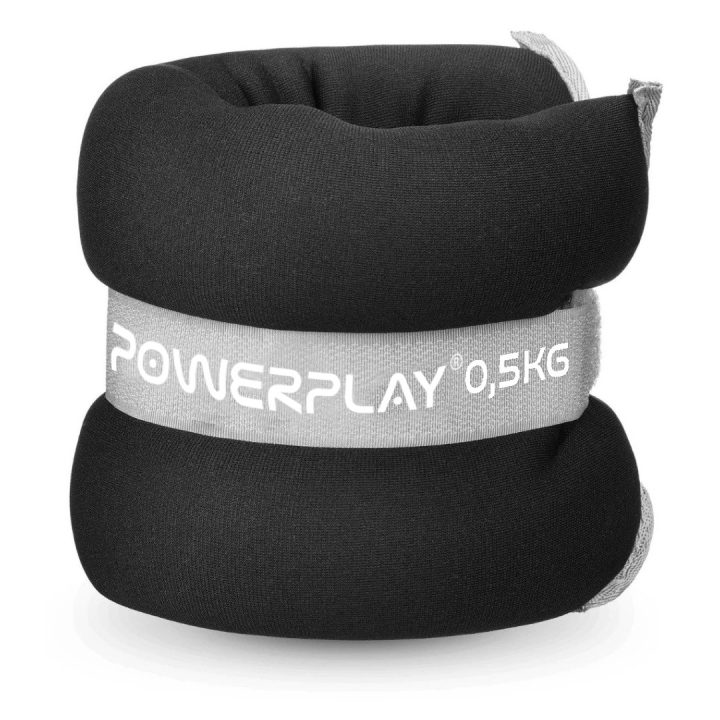 Обважнювачі-манжети для ніг та рук PowerPlay PP-4349 Ankle/Wrist Weights (2шт.*0.5 kg) (пара) Чорні - Зображення 4