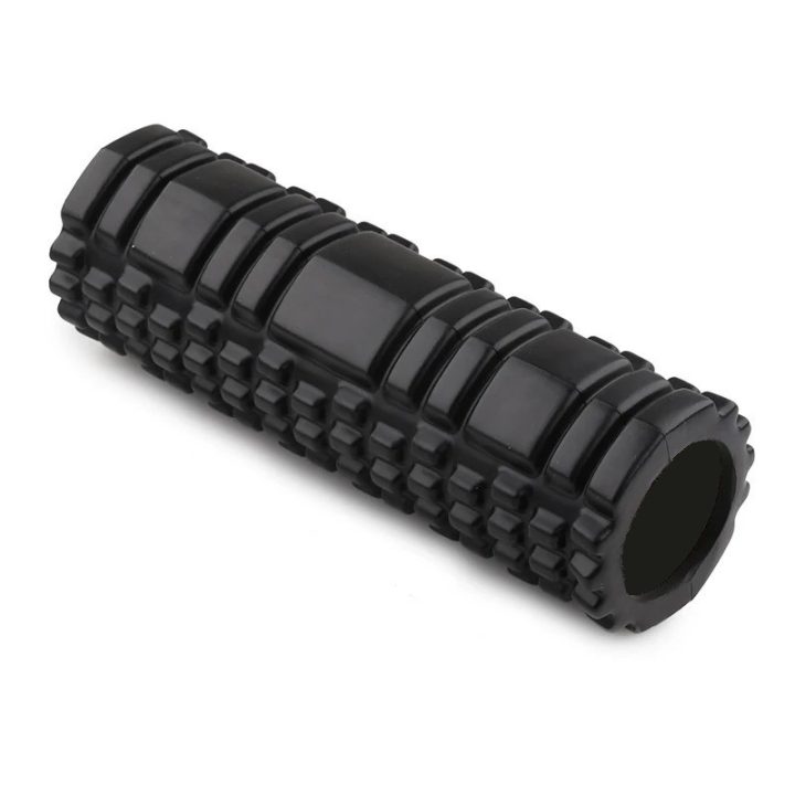 Масажний ролик (роллер) PowerPlay 4342 Massage Roller Чорний (30x10см.) - Зображення 2