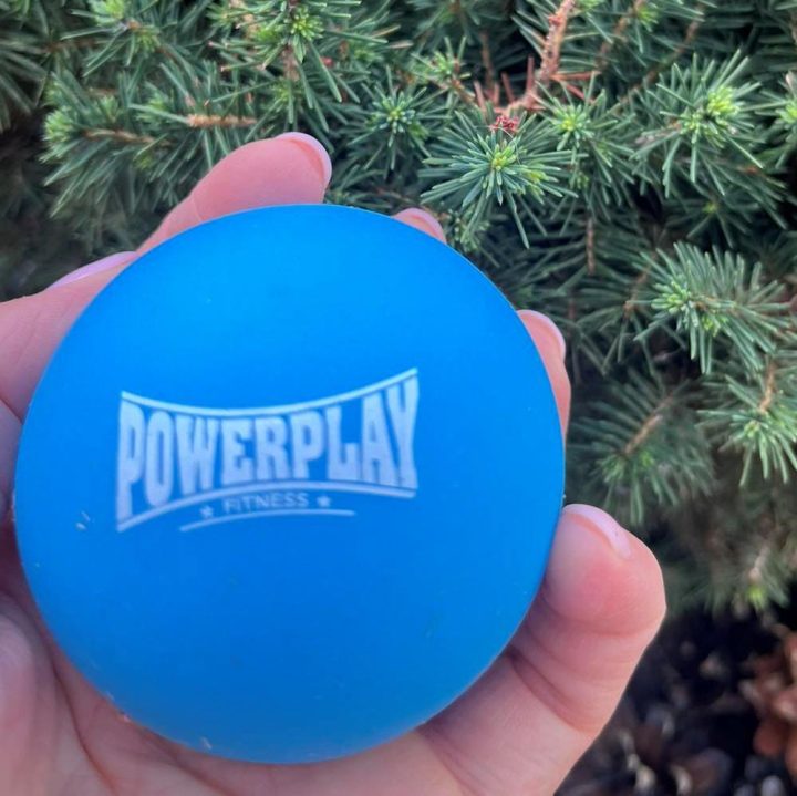 Масажний силіконовий м'яч PowerPlay PP-4354 Silicone Lacrosse Ball (6.3см.) Синій - Зображення 4