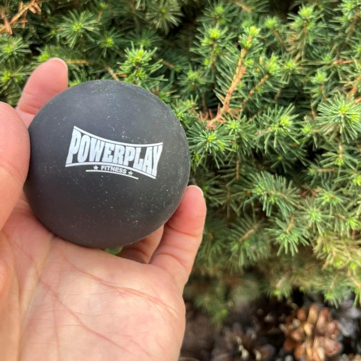 Масажний силіконовий м'яч PowerPlay PP-4354 Silicone Lacrosse Ball (6.3см.) Чорний - Зображення 4