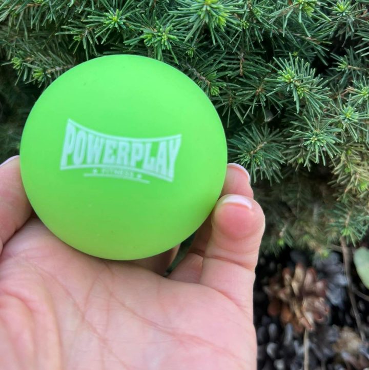 Масажний силіконовий м'яч PowerPlay PP-4354 Silicone Lacrosse Ball (6.3см.) Зелений - Зображення 4
