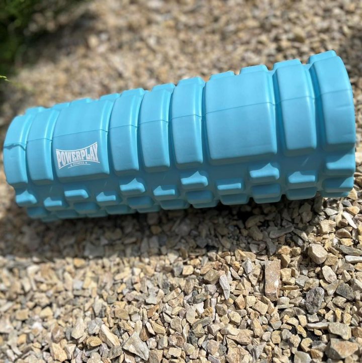 Масажний ролик (роллер) PowerPlay 4025 Massage Roller Синій (33x14см.) - Зображення 9