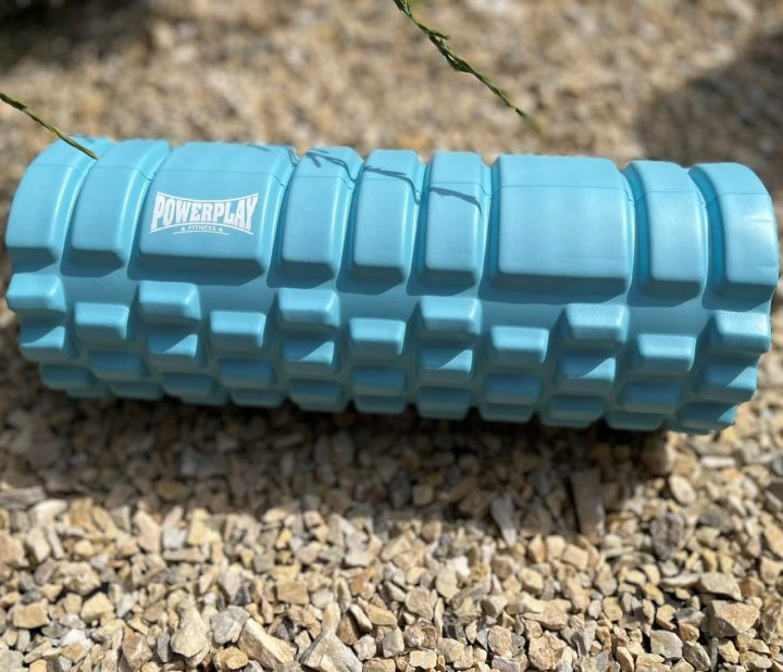 Масажний ролик (роллер) PowerPlay 4025 Massage Roller Синій (33x14см.) - Зображення 5