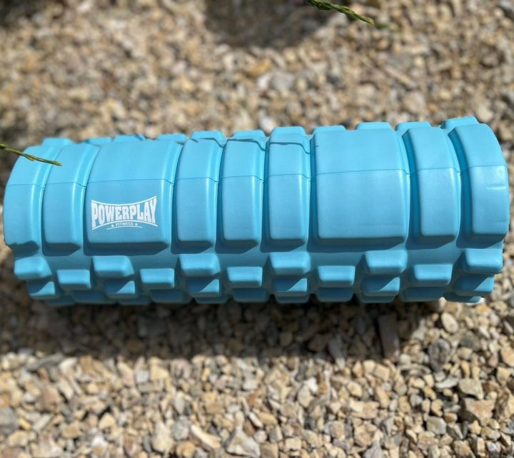 Масажний ролик (роллер) PowerPlay 4025 Massage Roller Синій (33x14см.) - Зображення 7
