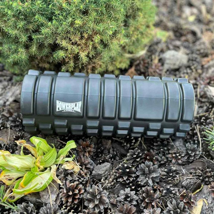 Масажний ролик (роллер) PowerPlay 4025 Massage Roller Чорний (33x14см.) - Зображення 9