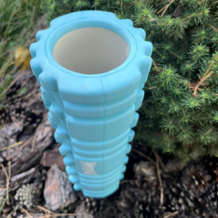 Масажний ролик (роллер) PowerPlay 4342 Massage Roller Синій (30x10см.) - Зображення 4