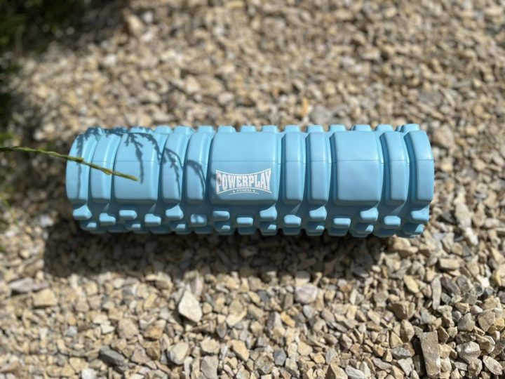 Масажний ролик (роллер) PowerPlay 4342 Massage Roller Синій (30x10см.) - Зображення 5