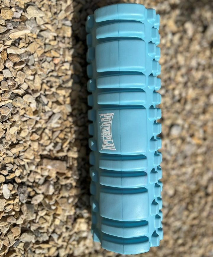 Масажний ролик (роллер) PowerPlay 4342 Massage Roller Синій (30x10см.) - Зображення 9