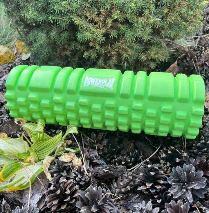 Масажний ролик (роллер) PowerPlay 4342 Massage Roller Зелений (30x10см.) - Зображення 3