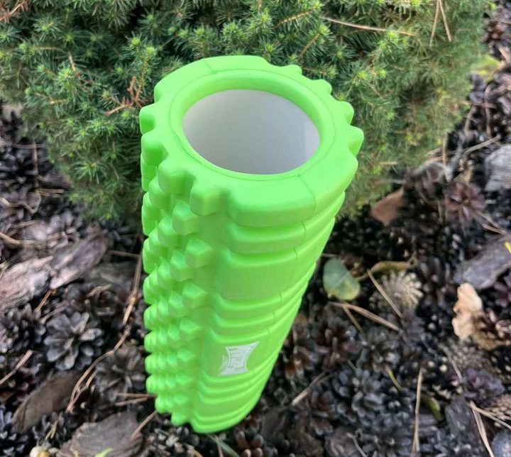 Масажний ролик (роллер) PowerPlay 4342 Massage Roller Зелений (30x10см.) - Зображення 8