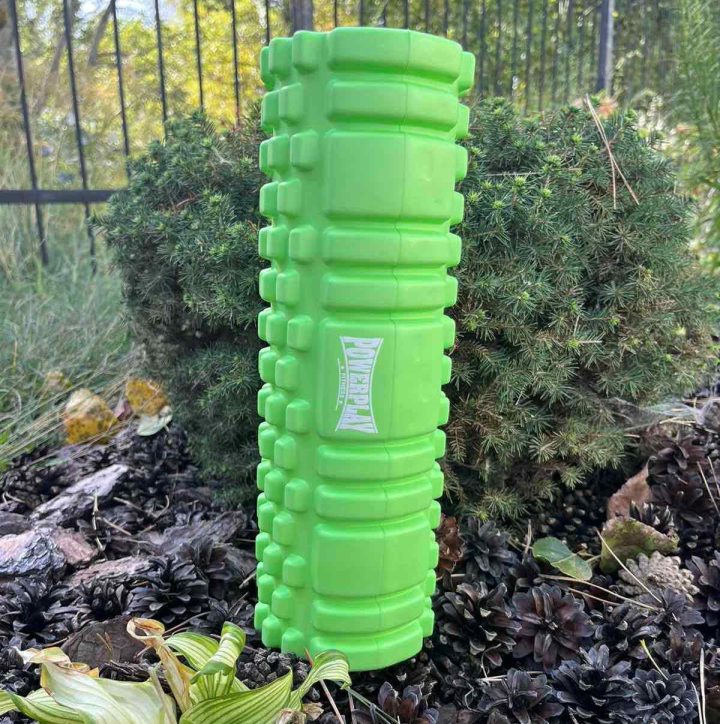 Масажний ролик (роллер) PowerPlay 4342 Massage Roller Зелений (30x10см.) - Зображення 7