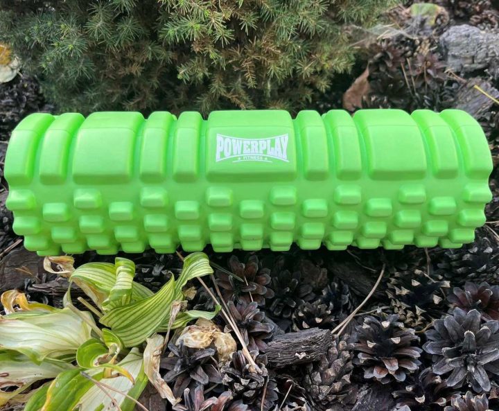 Масажний ролик (роллер) PowerPlay 4342 Massage Roller Зелений (30x10см.) - Зображення 9