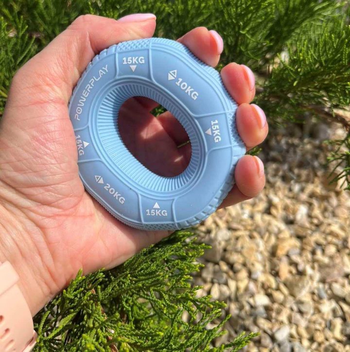 Еспандер кистьовий силіконовий PowerPlay PP-4331 Hand Grip Light 10-15-20 кг. Блакитний - Зображення 4