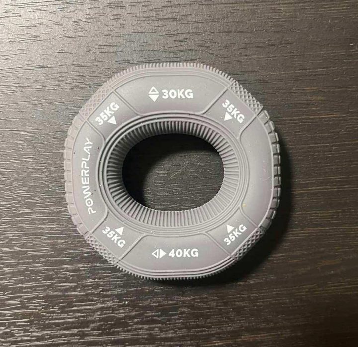 Еспандер кистьовий силіконовий PowerPlay PP-4331 Hand Grip Large 30-35-40 кг. Сірий - Зображення 4