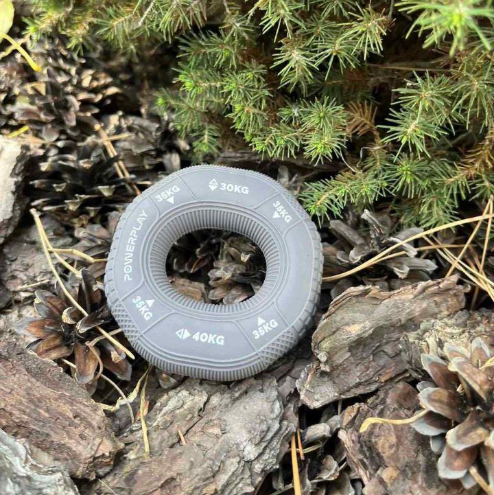 Еспандер кистьовий силіконовий PowerPlay PP-4331 Hand Grip Large 30-35-40 кг. Сірий - Зображення 6