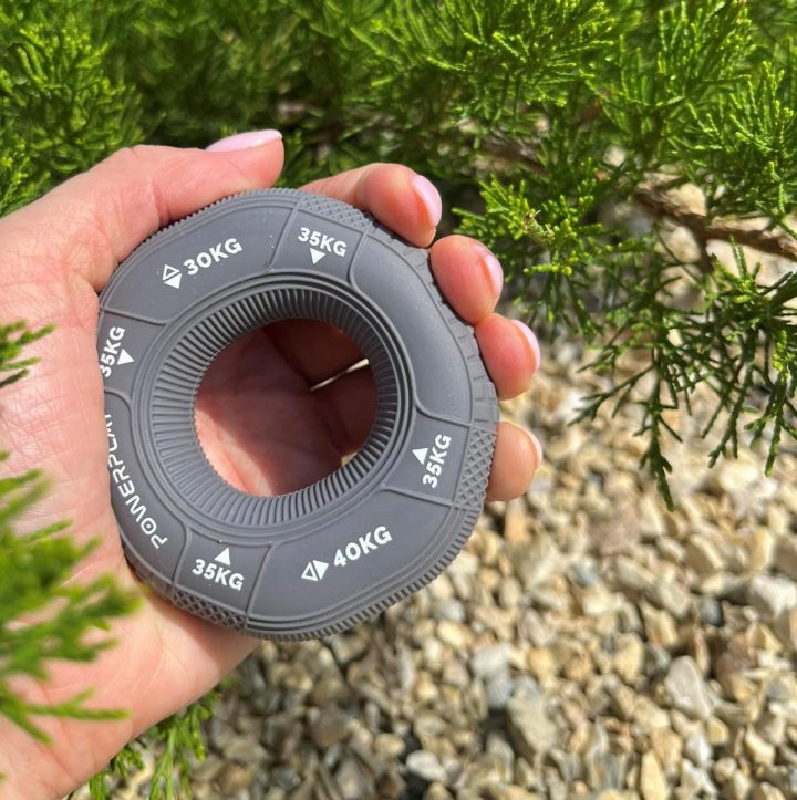 Еспандер кистьовий силіконовий PowerPlay PP-4331 Hand Grip Large 30-35-40 кг. Сірий - Зображення 9