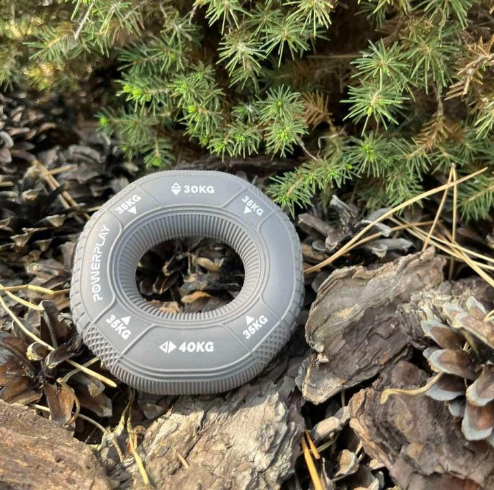 Еспандер кистьовий силіконовий PowerPlay PP-4331 Hand Grip Large 30-35-40 кг. Сірий - Зображення 7