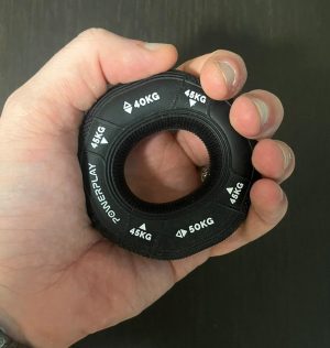 Еспандер кистьовий силіконовий PowerPlay PP-4331 Hand Grip Hard 40-45-50 кг. Чорний - Зображення 2