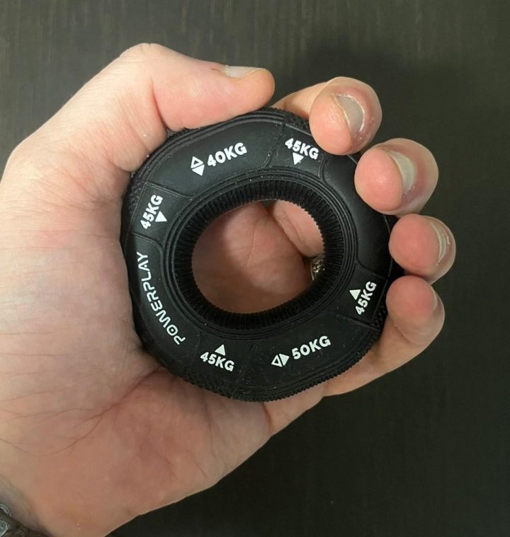 Еспандер кистьовий силіконовий PowerPlay PP-4331 Hand Grip Hard 40-45-50 кг. Чорний - Зображення 2