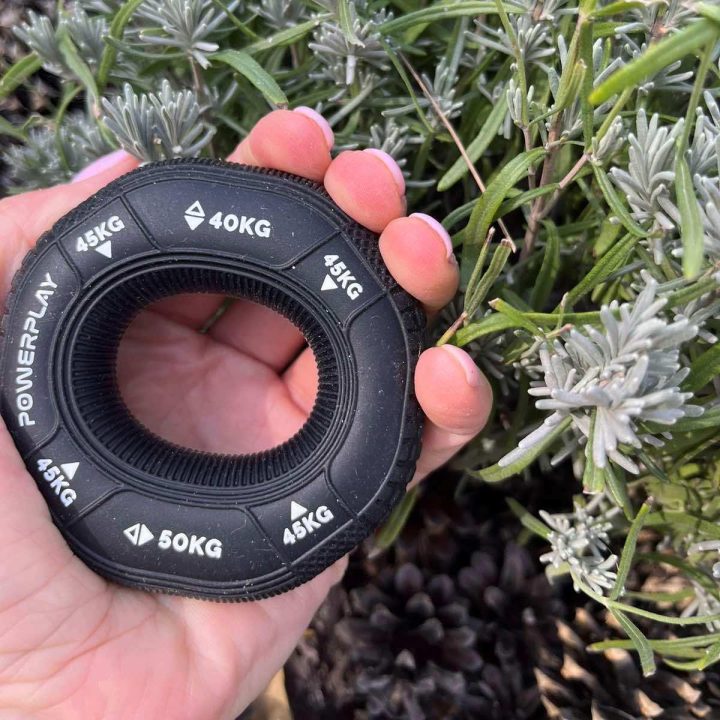 Еспандер кистьовий силіконовий PowerPlay PP-4331 Hand Grip Hard 40-45-50 кг. Чорний - Зображення 5