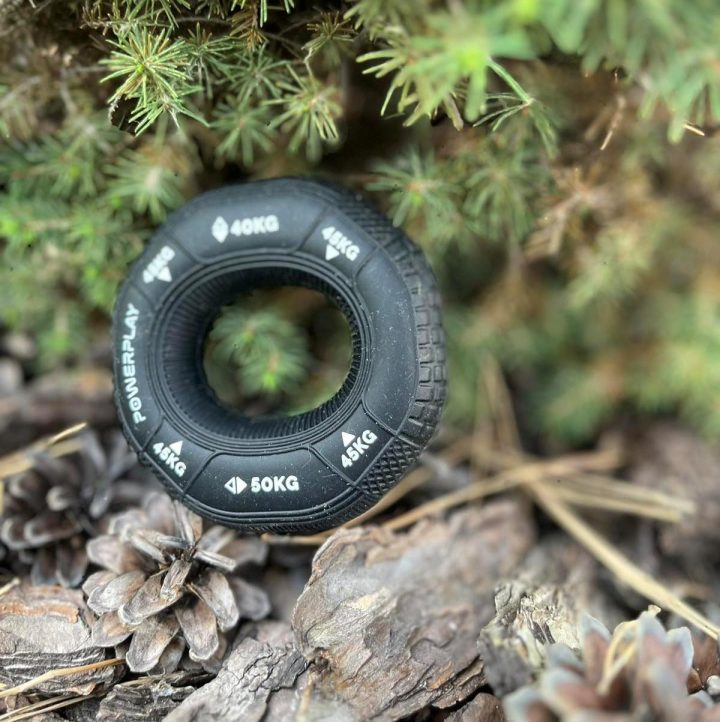 Еспандер кистьовий силіконовий PowerPlay PP-4331 Hand Grip Hard 40-45-50 кг. Чорний - Зображення 8