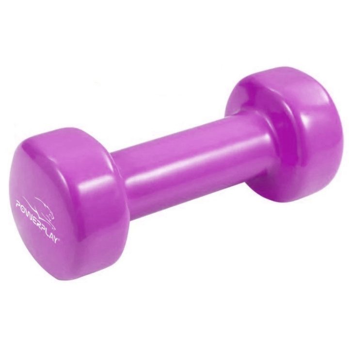 Гантель вінілова PowerPlay 4125 Achilles 0.5 кг. Рожева (1шт.) - Зображення 3