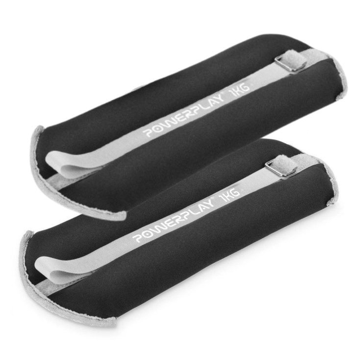Обважнювачі-манжети для ніг та рук PowerPlay PP-4349 Ankle/Wrist Weights (2шт.*1 kg) (пара) Чорні - Зображення 2