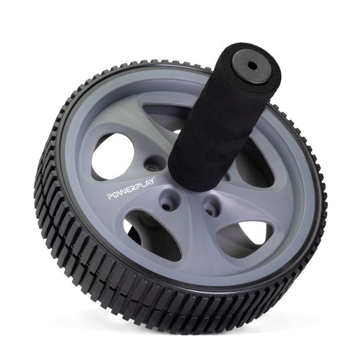 Колесо для преса PowerPlay PP-4345 Exercise Wheel (d16.5cm.) Сіре - Зображення 2