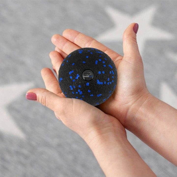 Масажний набір PowerPlay PP_4015 EPP Foam Roller Set 4in1 (2-ва роли + 2-ва м'ячі) Чорно-синій - Зображення 7