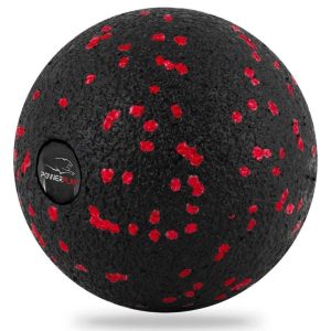 Набір для масажу та йоги PowerPlay PP_4095 EPP (Ролик 45*15 + 2-ва мячі) Red + резинка 11кг. - Зображення 3