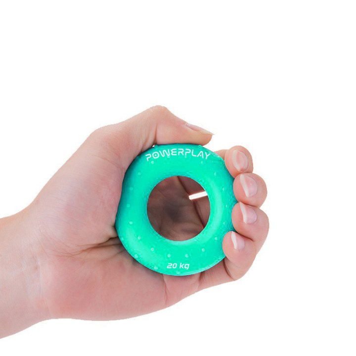 Еспандер кистьовий силіконовий PowerPlay PP-4338 Hand Grip Medium 20 кг. Зелений - Зображення 3