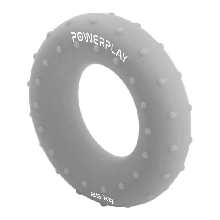 Еспандер кистьовий силіконовий PowerPlay PP-4338 Hand Grip Large 25 кг. Сірий - Зображення 2
