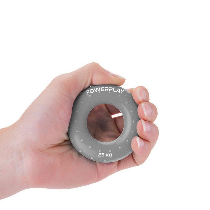 Еспандер кистьовий силіконовий PowerPlay PP-4338 Hand Grip Large 25 кг. Сірий - Зображення 3