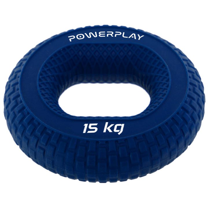 Еспандер кистьовий силіконовий PowerPlay PP-4333 Hand Grip Light 15 кг. Синій - Зображення 2