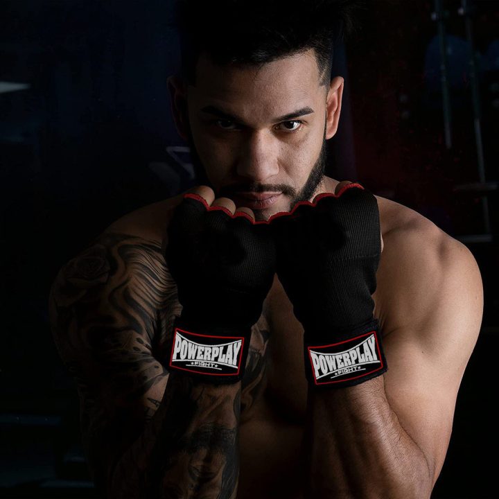 Бинти-рукавиці PowerPlay 3096 з гелевими подушечками Чорні S - Зображення 10